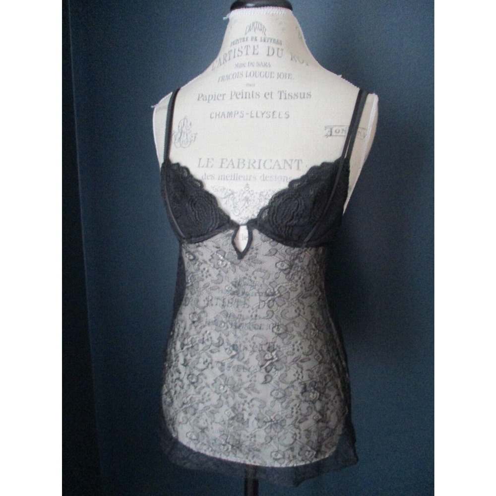 Victoria's Secret Very Sexy Black All Over Lace Babydoll 34B